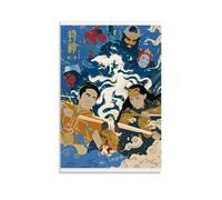 China Creation of The Gods Demon Force Fantasy War Movie Poster Wall Art Canvas Aesthetic Cover Poster Vintage Music And Movies Decorative Painting for Living Room Bed Room 16x24inch(40x60cm) Unframe-