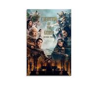 China Creation of The Gods Demon Force Fantasy War Movie Poster Wall Art Canvas Aesthetic Cover Poster Vintage Music And Movies Decorative Painting for Living Room Bed Room 12x18inch(30x45cm) Unframe-