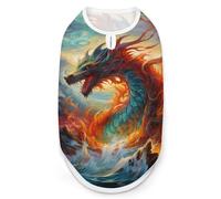 China Dragon Dog Shirt Pet Clothes Summer T-Shirts Sleeveless Tank Top for Small Puppy Cat