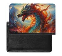 China Dragon Passport Holder Travel Wallet Cover Case with Card Slot Organiser for Men Women