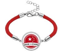 China Emblem Stars Chinese Lucky Red String Bracelet Rope Bracelet Handmade