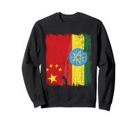 China Ethiopia Half Flag Chinese Ethiopian Roots Sweatshirt