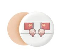 China Flag Red Asia Air Cushion Makeup Foundation Sponge Powder Puff