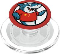 China Flag Shark Funny Chinese PopSockets PopGrip for MagSafe