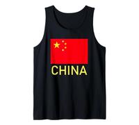 China Flag with Text Tank Top