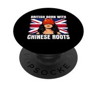 China Girl Heritage British Born Chinese Roots Pride PopSockets Adhesive PopGrip