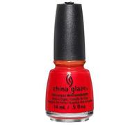 China Glaze Nail Lacquer, Hot Flash/Neon Red Crème