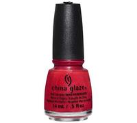 China Glaze Nail Lacquer with Hardeners, 14 ml, Y'all Red-Y For This?