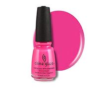 China Glaze Pink Voltage Nail Polish Lacquer with Hardeners 14ml