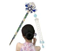 China Hairpin - Tassel Coil Hairpin | Firm Hold Asian Hairstick | Chinese Butterfly Hairpin | Butterfly Hairpin National Trend Chinese High Quality Hairpin | Elegant Plate Hair Fork Fashion for Women
