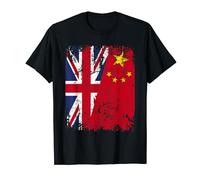 CHINA Half BRITAIN UK Friendship Flag CHINESE T-Shirt