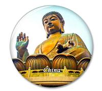 China Hong Kong Lantau Island Fridge Magnet Decorative Magnet Bottle Opener Tourist City Travel Souvenir Collection Gift Strong Refrigerator Sticker