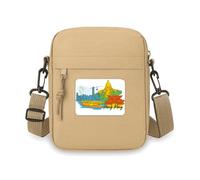 China Hong Kong Victoria Watercolor Crossbody Bag Cell Phone Purses Handbag Shoulder Mini Bag