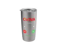 China is Calling and I Must Go Traveling Stainless Steel Insulated Tumbler