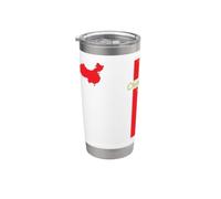 China Map and Flag Patriotic Travel Graphic Stainless Steel Insulated Tumbler