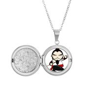 China Masterpiece The Outlaws of Marsh Locket Necklace Hold Picture Jewelry Birthday Gift