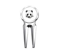 China National Treasure Panda Outline Golf Divot Tool Golf Ball Marker Repair Tool