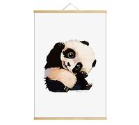 China Panda Cubs Trottie Lovely Baby Scroll Hanging Painting Decorative Picture