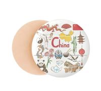 China Panda Landscap National Flag Air Cushion Makeup Foundation Sponge Powder Puff
