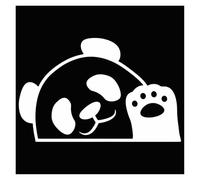 China Panda Salute to You, The World Does Not Have to Be Black and White, Pandas Can Also Be Colored. Car Sticker Motorcycle Sticker(Silver,15X9.6CM)