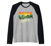 China Proud Chinese Travel Souvenir Raglan Baseball Tee