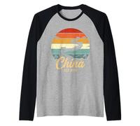 China Proud Vintage Chinese Travel Souvenir Raglan Baseball Tee