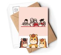 China Red Education Promotion Class Postcards Envelopes Cards Mailing Year Horse