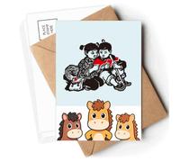 China Red Education Propaganda Study Postcards Envelopes Cards Mailing Year Horse