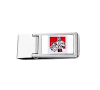 China Red Education Publicity Model Slim Money Clip Stainless Holder Pocket Wallet