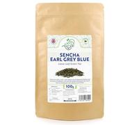 China Sencha Earl Grey Blue - Premium Green Loose Leaf Tea with Bergamot Flavour & Cornflowers (100g, Earl Grey - Blue)