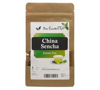 China Sencha Green Tea Loose Leaf (250g) Chinese Green Tea Aromatic Vibrant Refreshing Vegetal Classic Tasty Medium Caffeine Full Flavour Anytime of Day, Long Lasting Freshness in Resealable Pouch