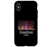 China Shanghai Skyline Chinese Souvenirs Shanghai Case for iPhone X/XS