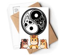china taichi eight diagram Postcards Envelopes Cards Mailing Year Horse