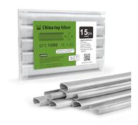 China-top Silver 15 Gauge Galvanized Hog Ring Staples, 19mm Crown, 1000PCS/Pack, Wire Fencing Staples for Wire Cages, Fencing, Fastening