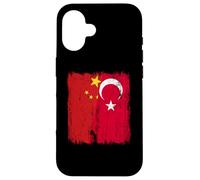 China Turkey Half Flag Turkiye Chinese Turkish Heritage Case for iPhone 16