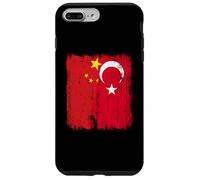 China Turkey Half Flag Turkiye Chinese Turkish Heritage Case for iPhone 7 Plus/8 Plus