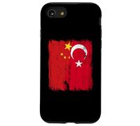 China Turkey Half Flag Turkiye Chinese Turkish Heritage Case for iPhone SE (2020) / 7/8