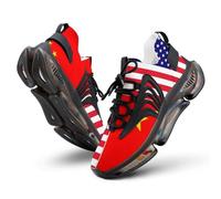 China U.S. Flag Men's Running Shoes Walking Sneakers