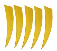 China Wilderness Hunter 50pcs Hunting Arrow Turkey Feathers 4 Inch Fletching Headmade Vanes 5 Colors (Yellow)