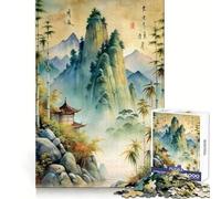 Chinas Classical Paintings 1000 Piece Puzzle For Adults Decompress Game Vivid Color Playful Challenge Festive Gift (38x52cm)
