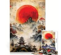 Chinas Classical Paintings 1000 Piece Puzzle For Adults Decompress Game Vivid Color Playful Challenge Festive Gift (38x26cm)