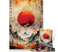 Chinas Classical Paintings 1000 Pieces Puzzles for Adults Strong Logic Tight Connection Joyful Challenge Thoughtful Gift (50x75cm)