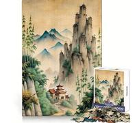 Chinas Classical Paintings 1000 Pieces Puzzles for Adults Strong Logic Tight Connection Joyful Challenge Thoughtful Gift (50x75cm)