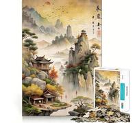 Chinas Classical Paintings Puzzles for Adults 1000 Piece Mental Skill Sharp Cut Enjoyable Challenge Xmas Present (38x52cm)
