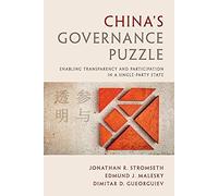 China's Governance Puzzle: Enabling Transparency and Participation in a Single-Party State