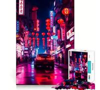 Chinatown 1000 Piece Teenager Puzzles Stress Relief Play Bright Print Family Enjoyable Xmas Gift (38x26cm)