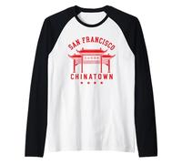 Chinatown San Francisco California Chinese SF 510 Dragon Raglan Baseball Tee