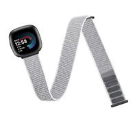 Chinber Nylon Sport Ankle/Arm Band Compatible with Fitbit Versa 4/3/Sense 2 Bands, Elastic Nylon Braided Arm Strap Replacement for Women Men