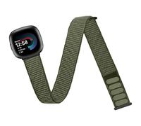 Chinber Nylon Sport Ankle/Arm Band Compatible with Fitbit Versa 4/3/Sense 2 Bands, Elastic Nylon Braided Arm Strap Replacement for Women Men