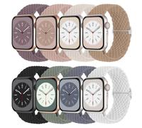 chinbersky 8 Pack Bands Compatible with Apple Watch Bands 38mm 40mm 41mm 42mm, Elastic Nylon Sport Strap for Apple Watch iWatch Series 11 10 9 8 SE 7 6 5 4 3 2 1
